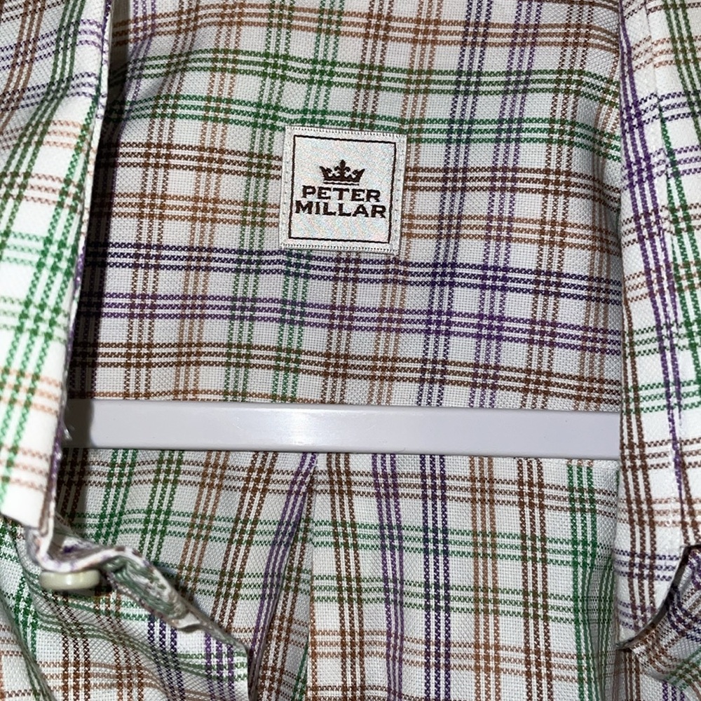 Men’s Peter Millar Multi-Colored Button Down Cott… - image 3